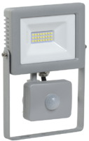 Прожектор светодиодный 20Вт СД007-20Д серый с датч.движ.1600Лм IP44